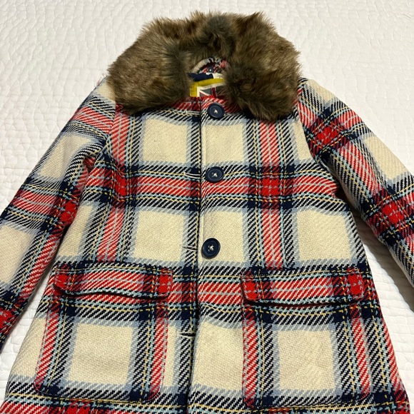 Mini Boden Other - Mini Biden Girls Plaid coat- size 6-7yr